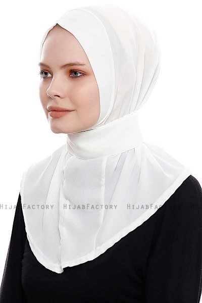 Narin - Creme Praktisch Fertig Crepe Hijab
