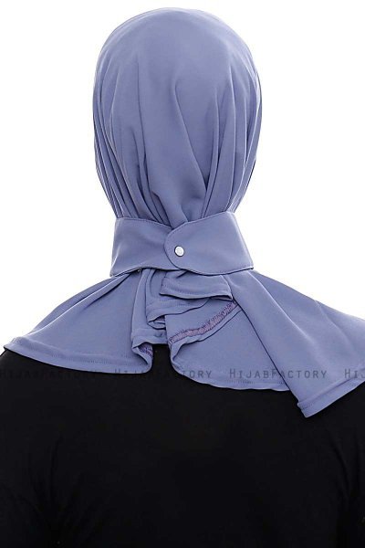 Narin - Indigo Praktisch Fertig Crepe Hijab