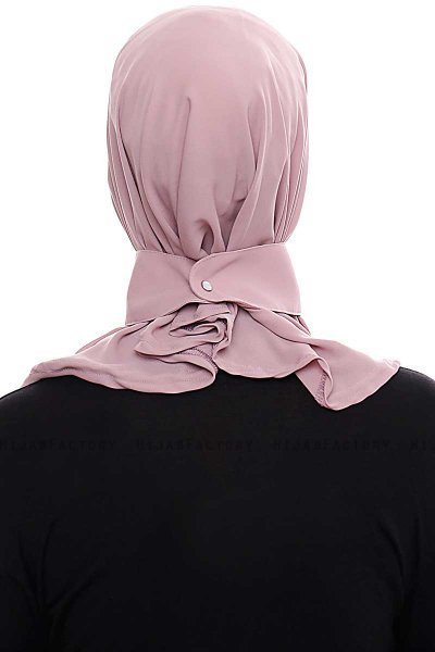 Narin - Dunkelrosa Praktisch Fertig Crepe Hijab