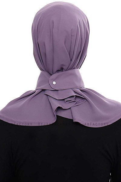 Narin - Pflaume Praktisch Fertig Crepe Hijab