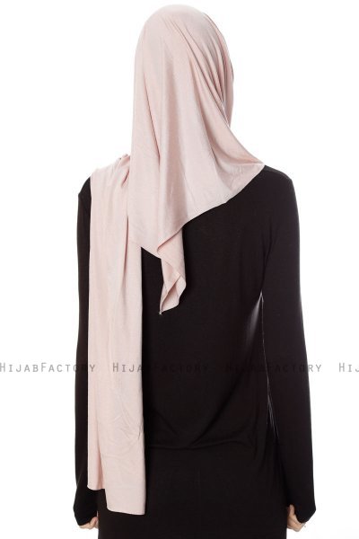 Naz - Altrosa & Helltaupe Praktisch Fertig Hijab - Ecardin