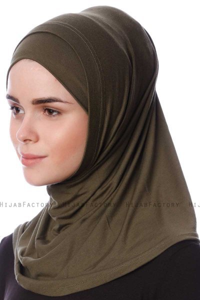 Nehir - Khaki 2-Piece Al Amira Hijab