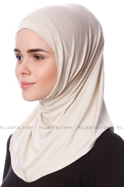 Nehir - Leichte Beige 2-Piece Al Amira Hijab