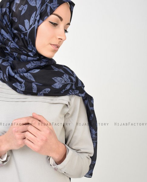 Nightshadow - Bladmönstrad Silke Hijab