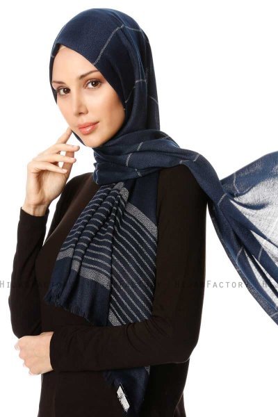 Nihal - Navy Blau Hijab - Özsoy