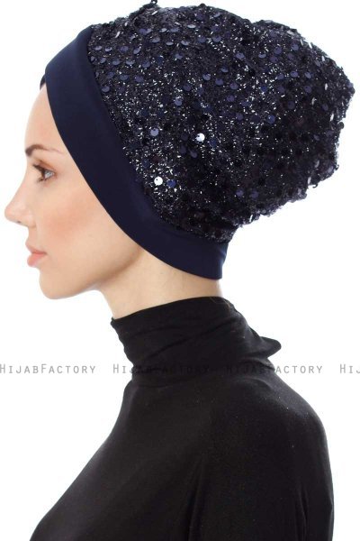 Nurten - Navy Blau Turban