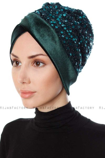Nurten - Dunkelgrün Turban
