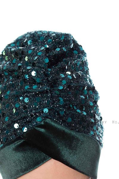 Nurten - Dunkelgrün Turban