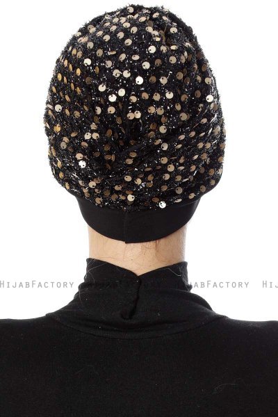 Nurten - Schwarz & Gold Turban