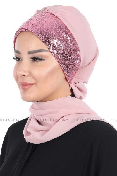 Olga - Altrosa & Altrosa Praktisch Hijab