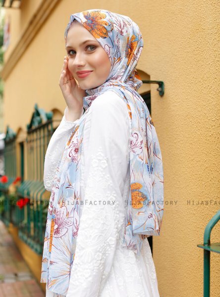 Pariza - Senf Gemustertes Hijab