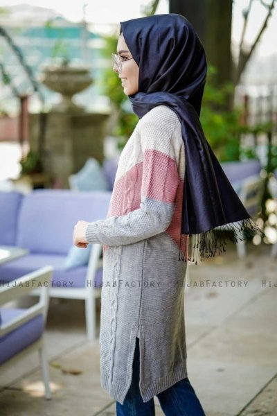 Priscilla - Steingrau Tunika - Insirah