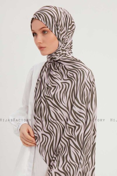 Hafiz - Beige Gemustert Hijab
