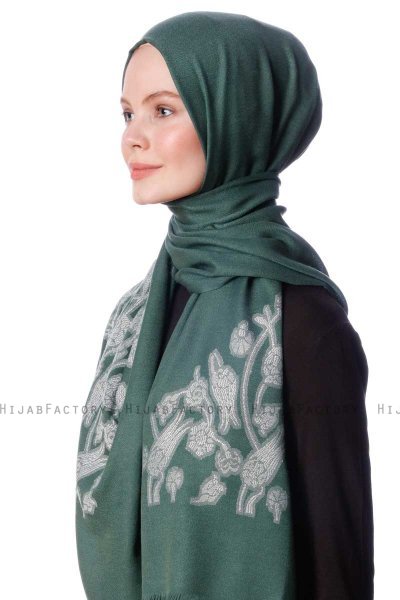 Roshan - Dunkelgrün Hijab - Özsoy