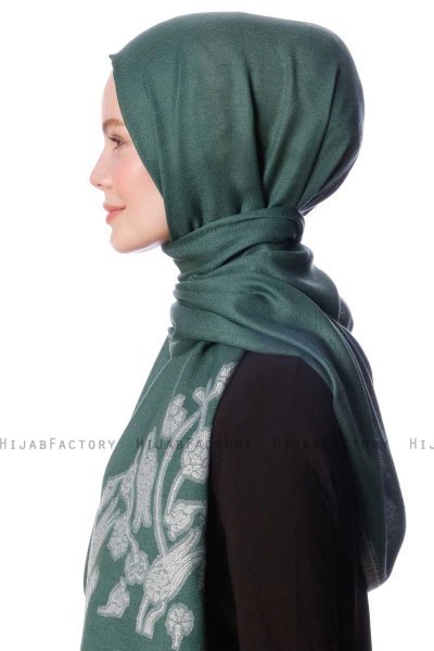 Roshan - Dunkelgrün Hijab - Özsoy