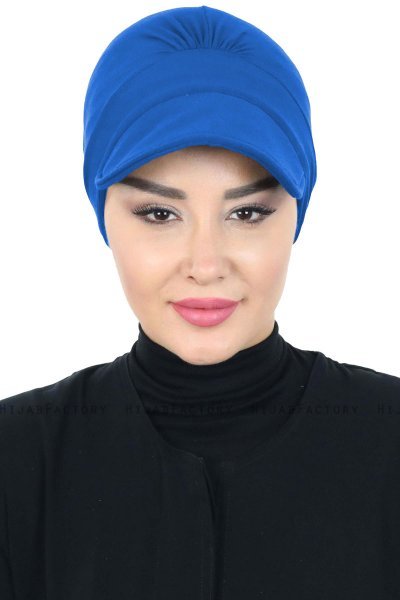 Sandra - Blau Baumwolle Turban - Ayse Turban