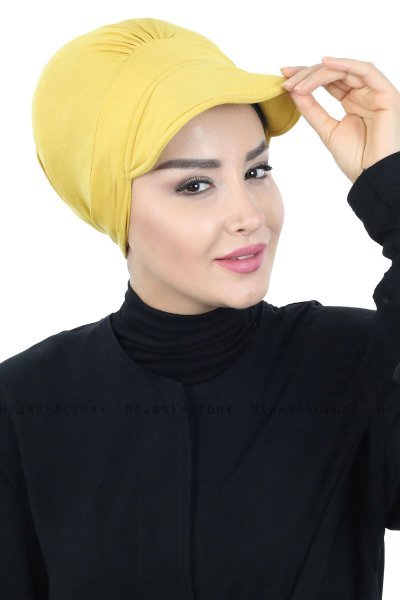 Sandra - Senf Baumwolle Turban - Ayse Turban