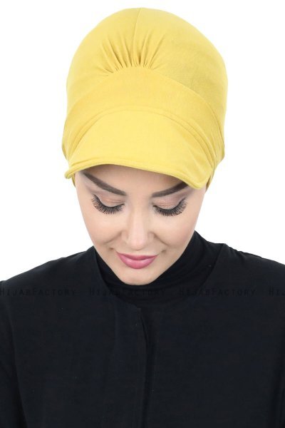 Sandra - Senf Baumwolle Turban - Ayse Turban