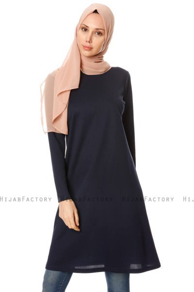 Sarah - Navy Blau Tunika - Miss Halima