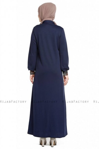 Selda - Navy Blau Abaya - Miss Cazibe