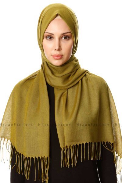 Selin - Olivgrün Pashmina Hijab - Özsoy