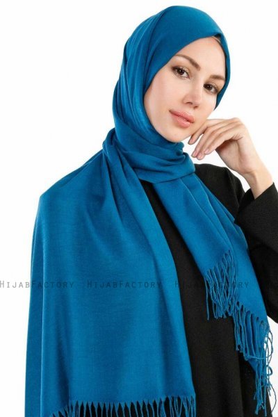 Selin Petrolblå Pashmina Hijab Sjal Özsoy 160299-3