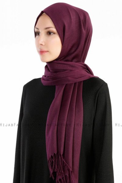 Selin Plommon Pashmina Hijab Sjal Özsoy 160295-2