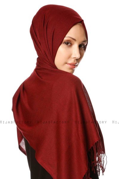 Selin - Kastanienbraun Pashmina Hijab - Özsoy