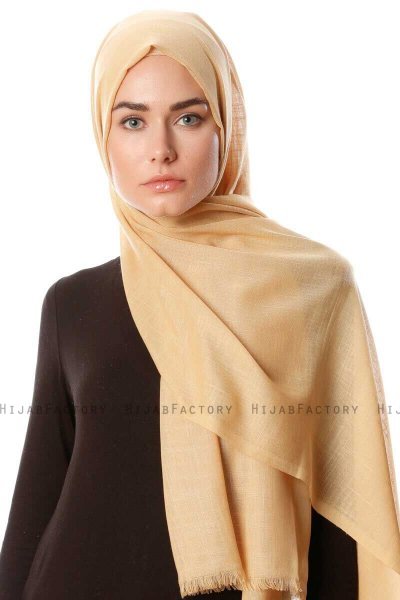 Selma - Leichte Gold Hijab - Gülsoy