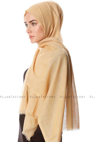 Selma - Leichte Gold Hijab - Gülsoy