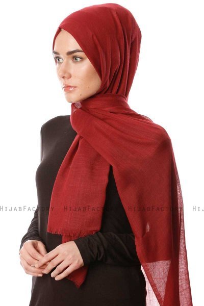 Selma - Dunkel Bordeaux Hijab - Gülsoy