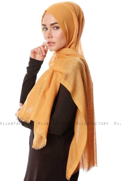 Selma - Dunkel Gold Hijab - Gülsoy