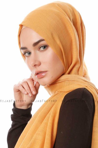 Selma - Dunkel Gold Hijab - Gülsoy