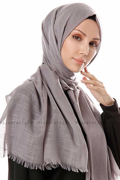 Selma - Dunkelgrau Hijab - Gülsoy