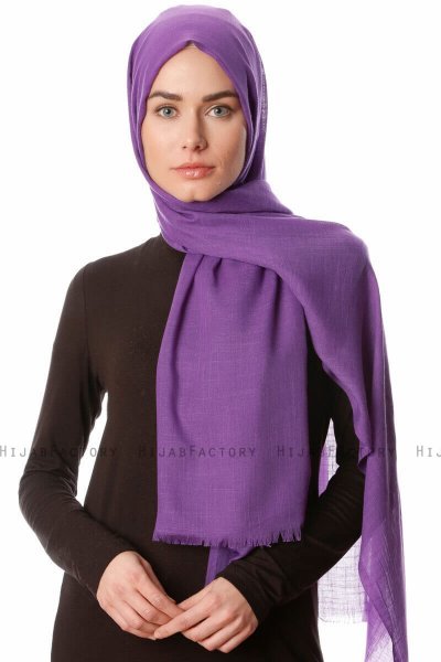 Selma - Dunkelviolett Hijab - Gülsoy