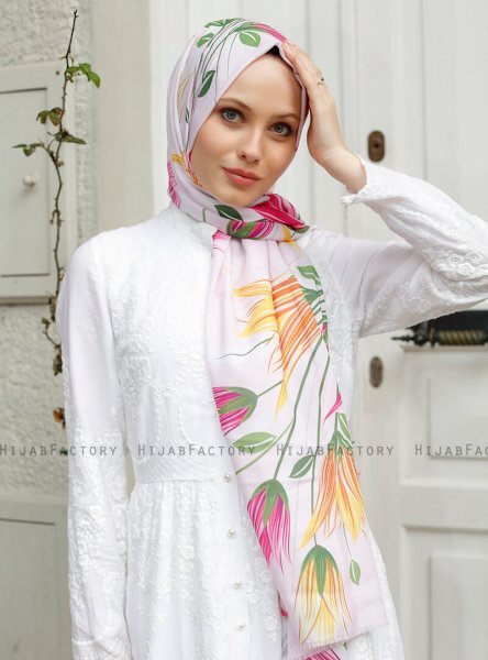 Yumna - Altrosa Gemustertes Hijab