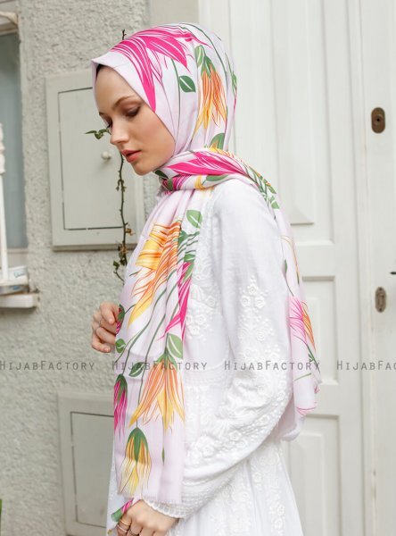 Yumna - Altrosa Gemustertes Hijab