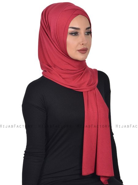 Sofia - Bordeaux Baumwolle Praktisch Hijab