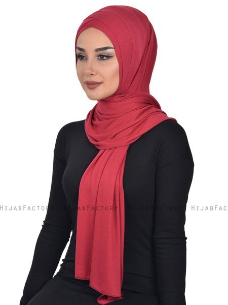 Sofia - Bordeaux Baumwolle Praktisch Hijab