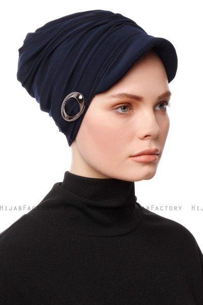 Sumeyye - Navy Blau Turban