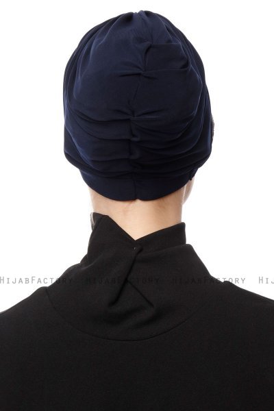 Sumeyye - Navy Blau Turban