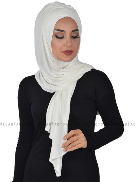 Tamara - Creme Baumwolle Praktisch Hijab