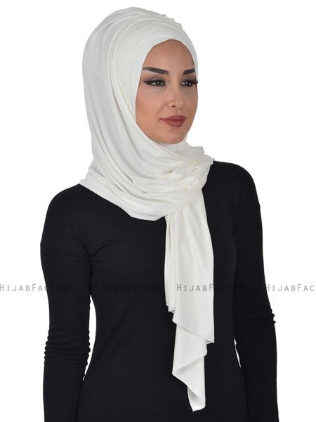 Tamara - Creme Baumwolle Praktisch Hijab