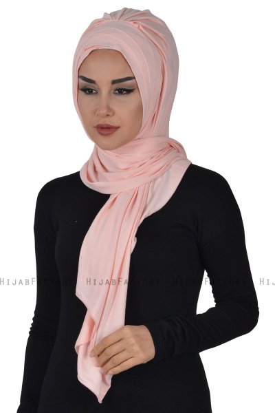 Tamara - Altrosa Baumwolle Praktisch Hijab
