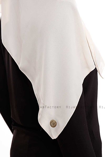 Yara - Leichte Beige Praktisch Fertig Crepe Hijab