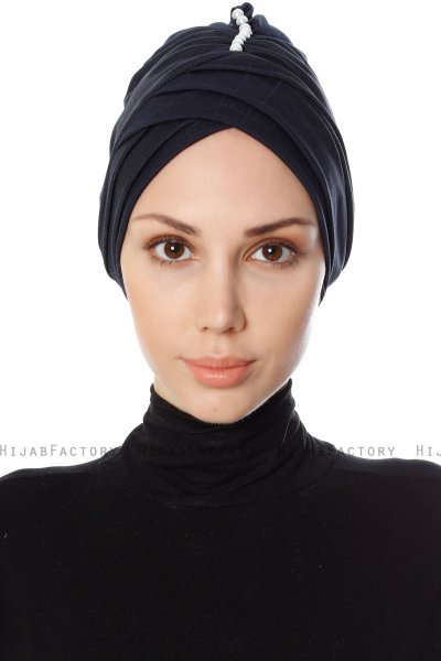 Yonca - Navy Blau Turban