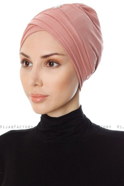 Yonca - Dunkelrosa Turban