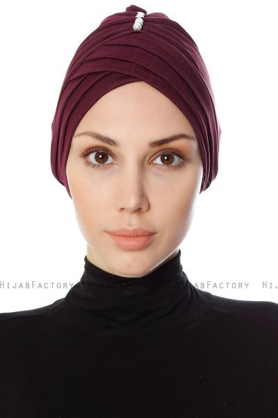 Yonca - Pflaume Turban