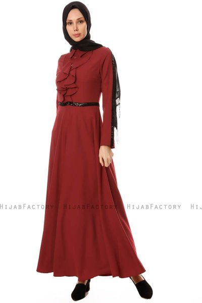 Yussra - Bordeaux Kleid - Burun