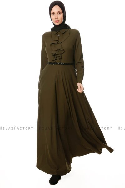 Yussra - Khaki Kleid - Burun